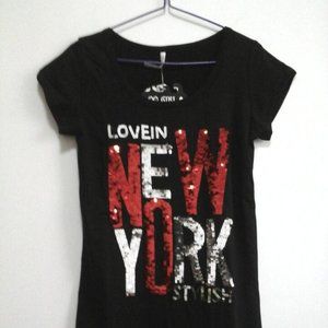 Black short sleeve women